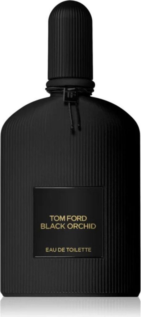 A black bottle of Tom Ford Black Orchid Eau de Toilette.