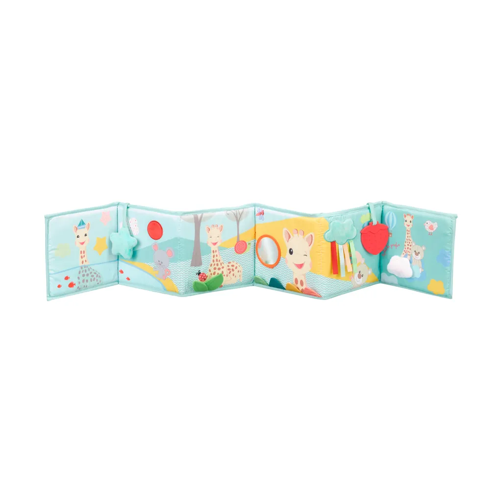 Livre d'éveil pliable en tissu 96x15 cm - Premier jouet d'éveil bébé