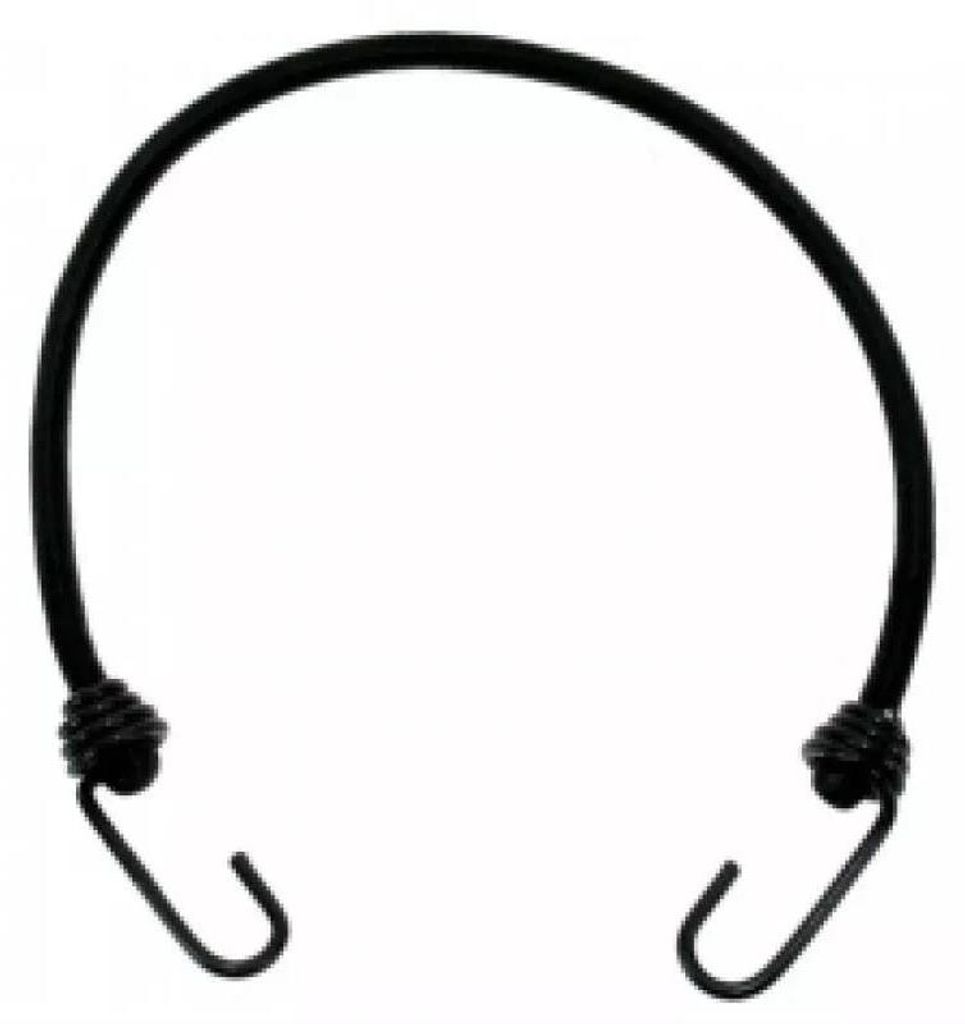 Spanngurt 1fach schwarz 2 Haken 80 cm VE: 10 Stück