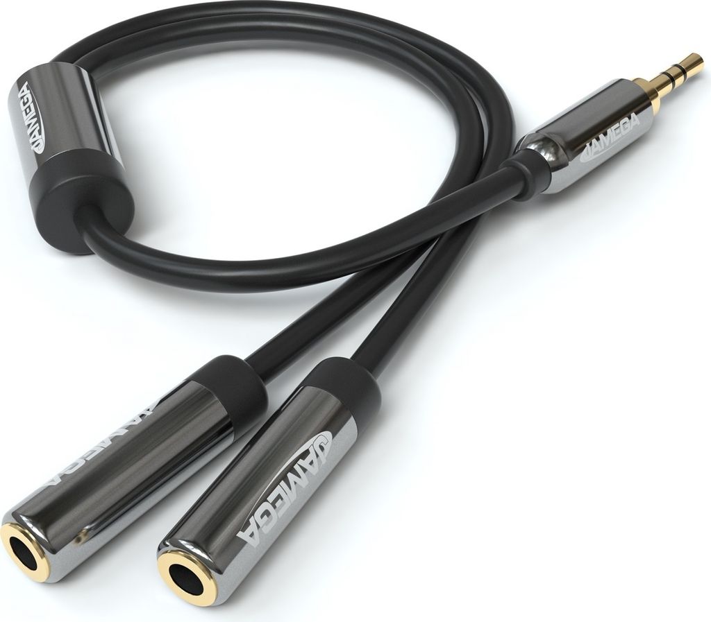 0,2m Audio Klinken Y-Adapter Kabel | Aux Y Splitter Produktbild 1