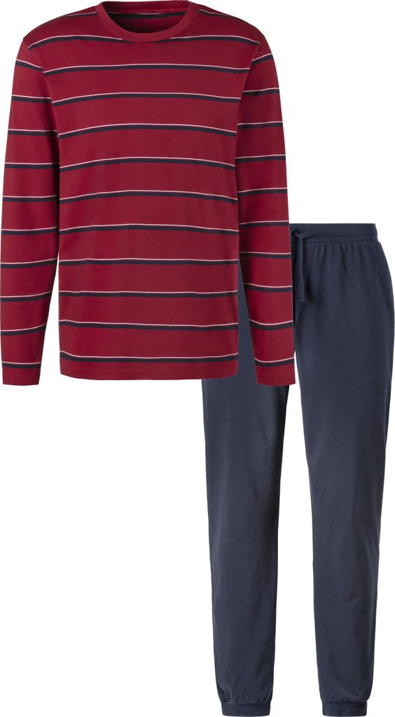 H.I.S. Pyjama 2 -teilig rot-navy Größe 48/50 Produktbild 