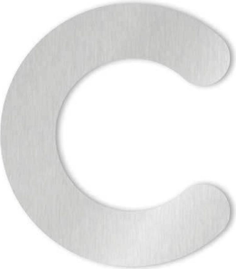 Heibi 1x MAX Hausnummer/Buchstabe zur Wahl Edelstahl 10/16 cm 0 1 2 3 4 5 6 7 8 9 a b c d /