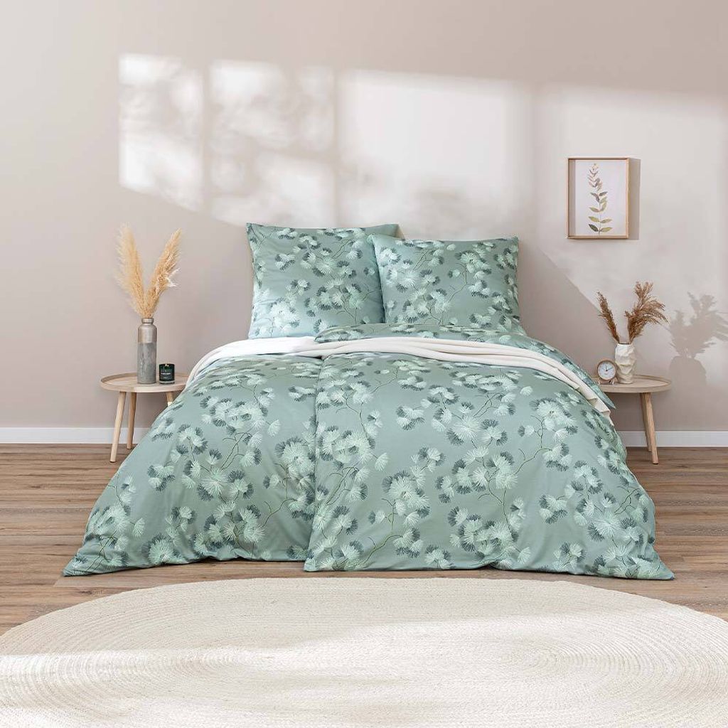 Estella Interlock Jersey Bettwäsche Rumi 6963-532 Blume Produktbild 1