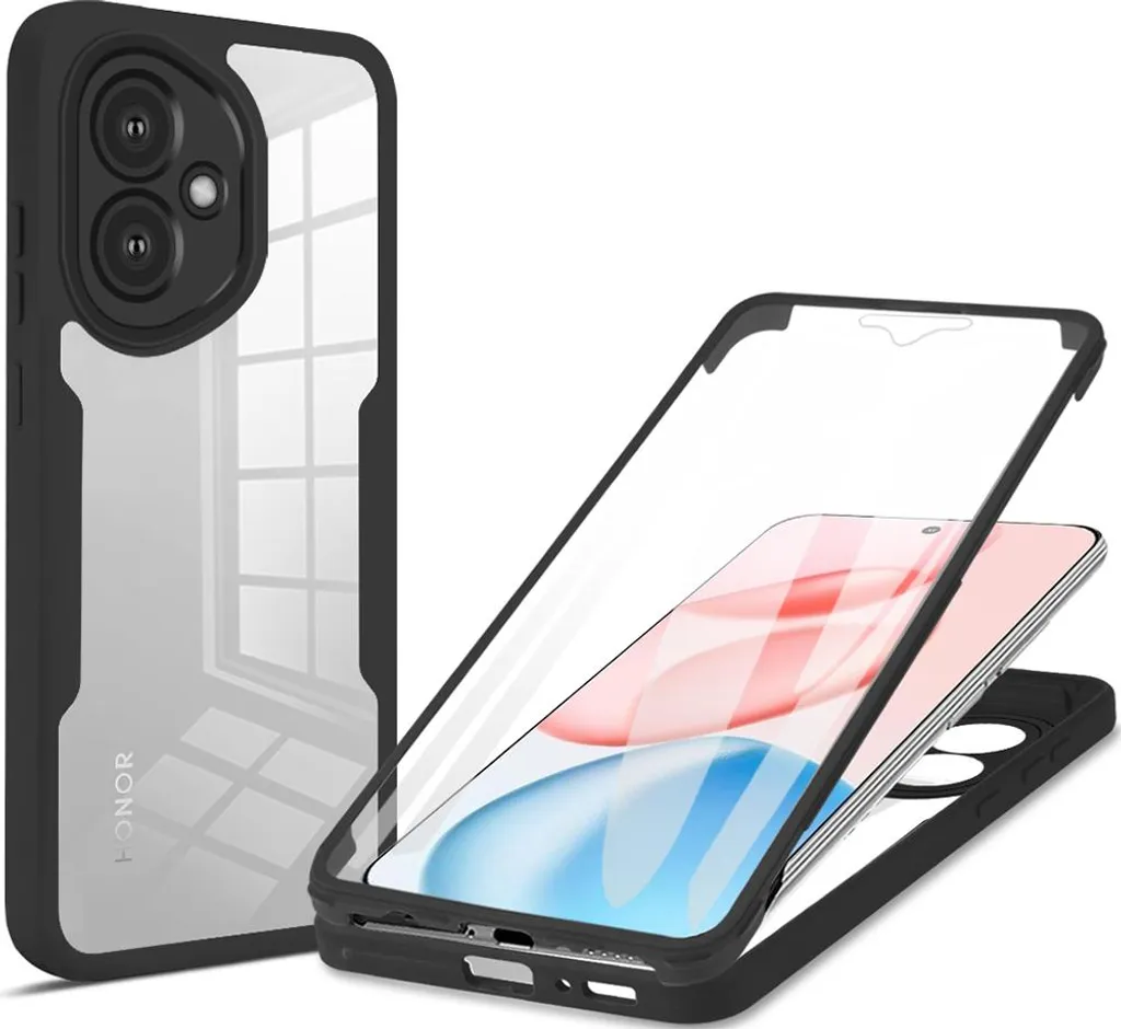Custodia Honor 400 Protezione 360 Gradi Nero con Screen Protector