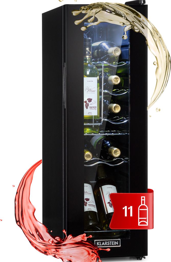 Klarstein vinotéka, 1 zóna, malá, 32 l, sklenené dvere, Obrázok produktu 1