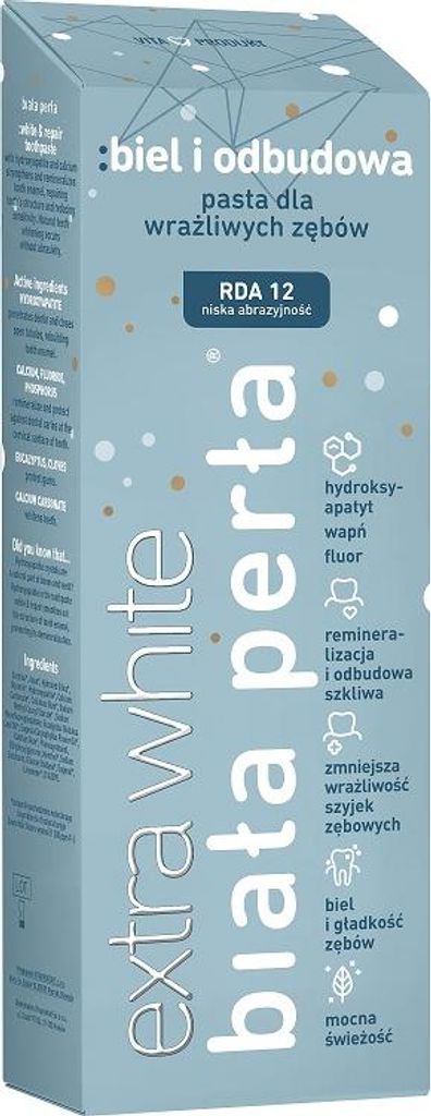 White Pearl Turmeric + Q10 Toothpaste for Teeth Whitening Coffee Tea 75ml