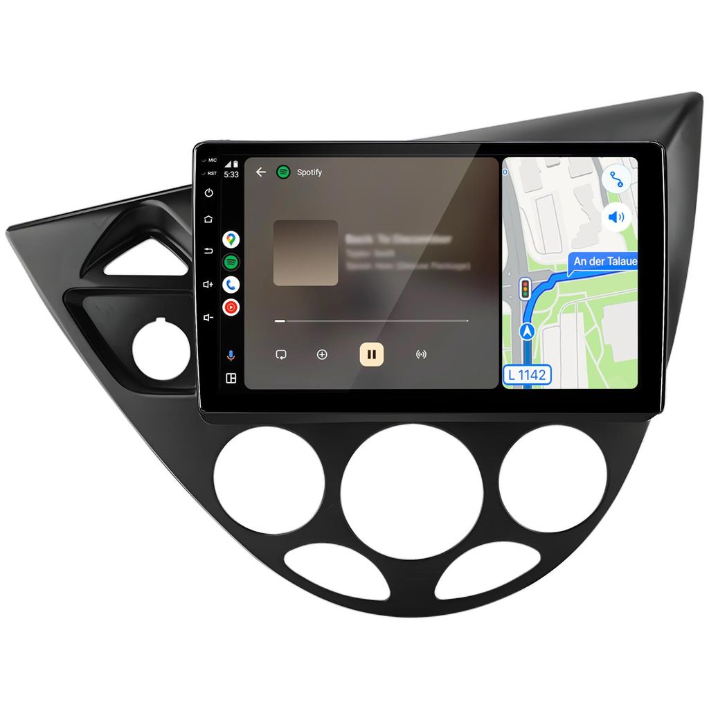 9palcové autorádio s 64 GB, CarPlay, pro Ford Fiesta Obrázek produktu 
