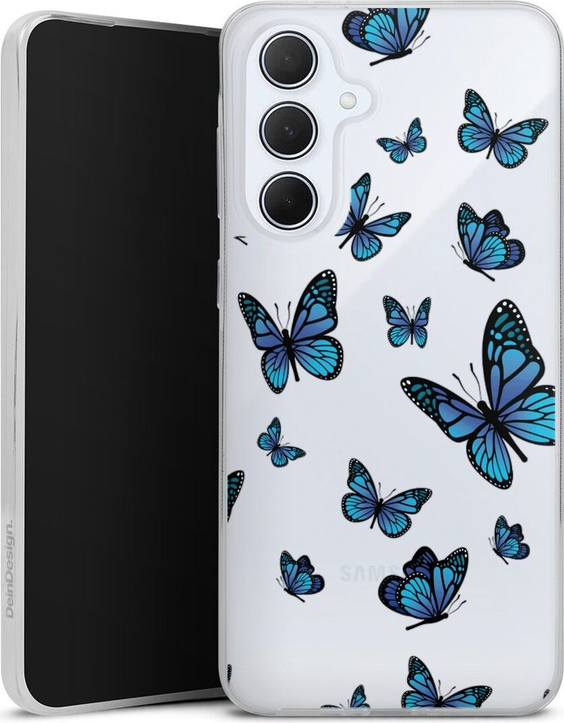 DeinDesign Slim Hülle für Samsung Galaxy A36 5G Silikon Case Ultra Dünn Handyhülle Muster Schmetterling transparent