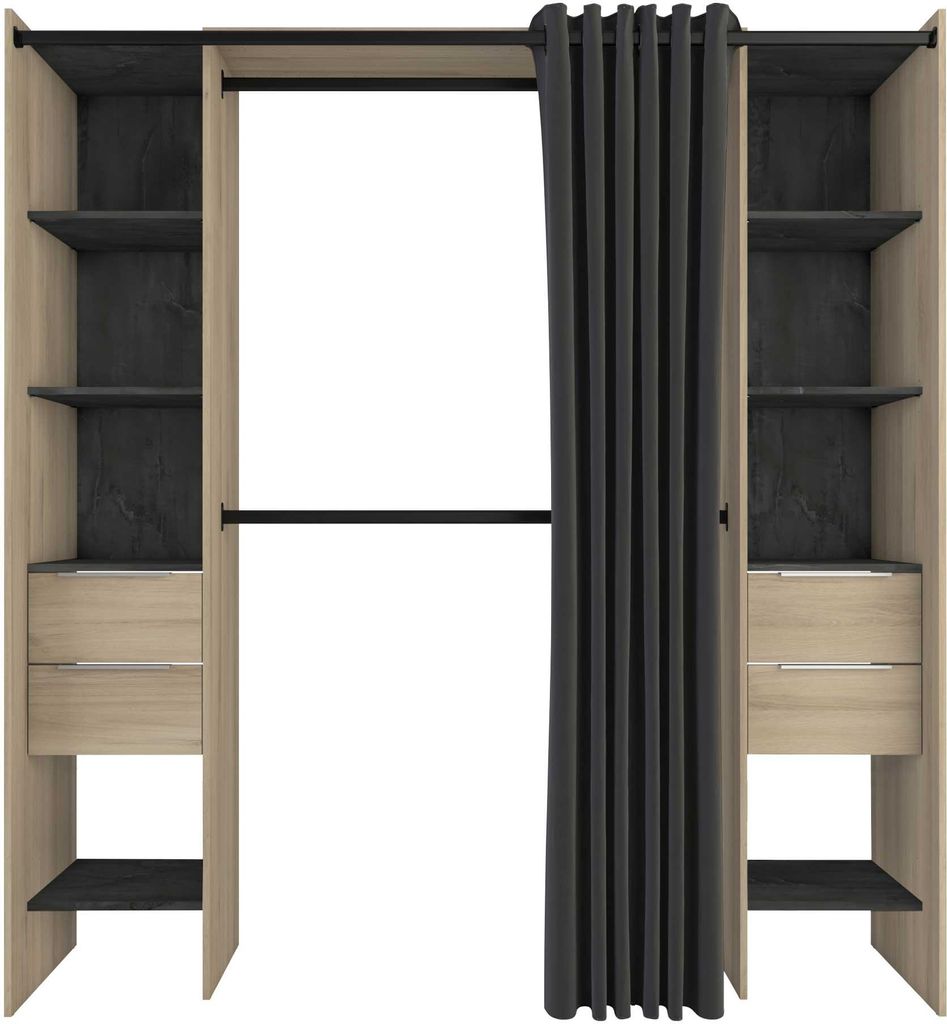 Armoire Système de penderie MARTIN - l. 115/190cm - couleur Image du produit 