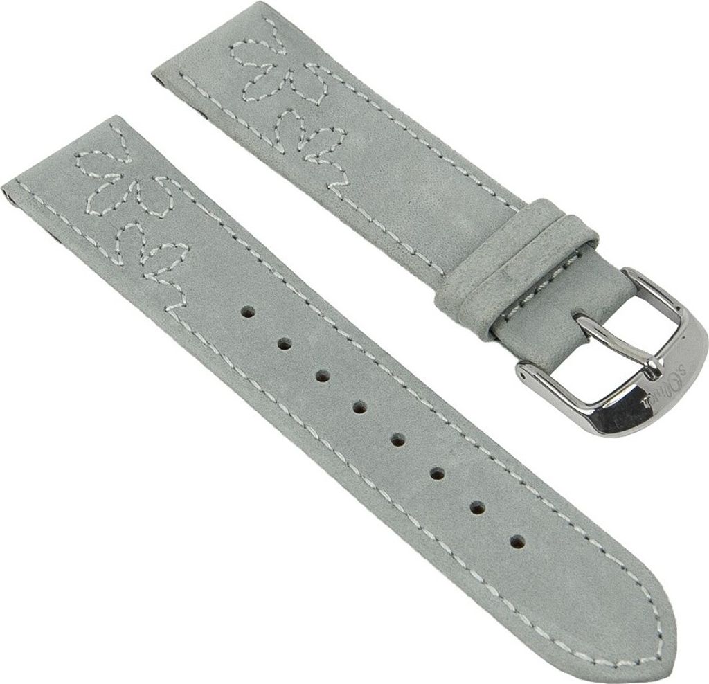 Ersatzband Leder grau 20mm für s.Oliver SO-1998-LQ