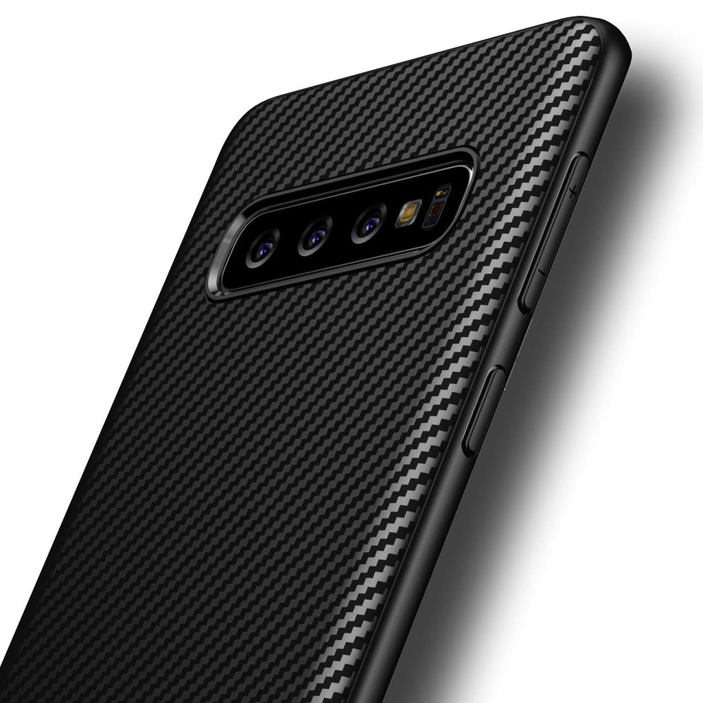 AVANA Hülle für Samsung Galaxy Note 9 Schutzhülle Slim Fit Case Schwarz Schutz Silikon TPU Kratzfest Handyhülle Bumper Cover Carbon Optik 