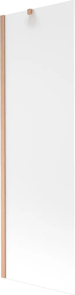 Mexen Next paratia per vasca da bagno a 1 anta 60 x 150 cm, satinata, rame spazzolato - 895-060-000-00-30-65