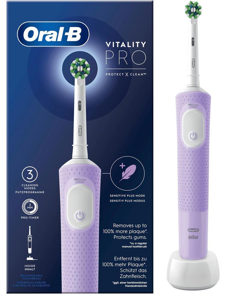Elektrická zubná kefka Vitality Pro Lilac CA HBOX Obrázok produktu 