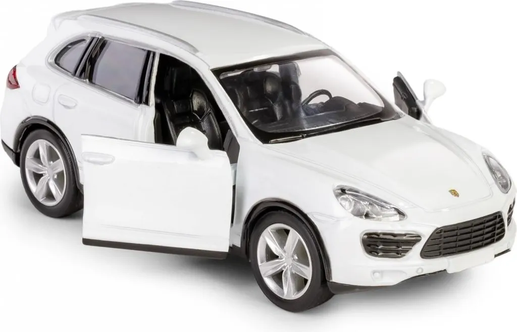 Voiture Miniature Porsche Cayenne Blanc RMZ City K-967 Jouet de Collection