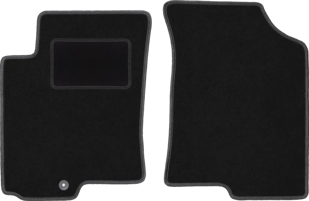 Wielganizator tappetini auto velours anteriori adatto per Hyundai Accent MC (2005-2011, hatchback, berlina) neri, set 2 pz, con fissaggi