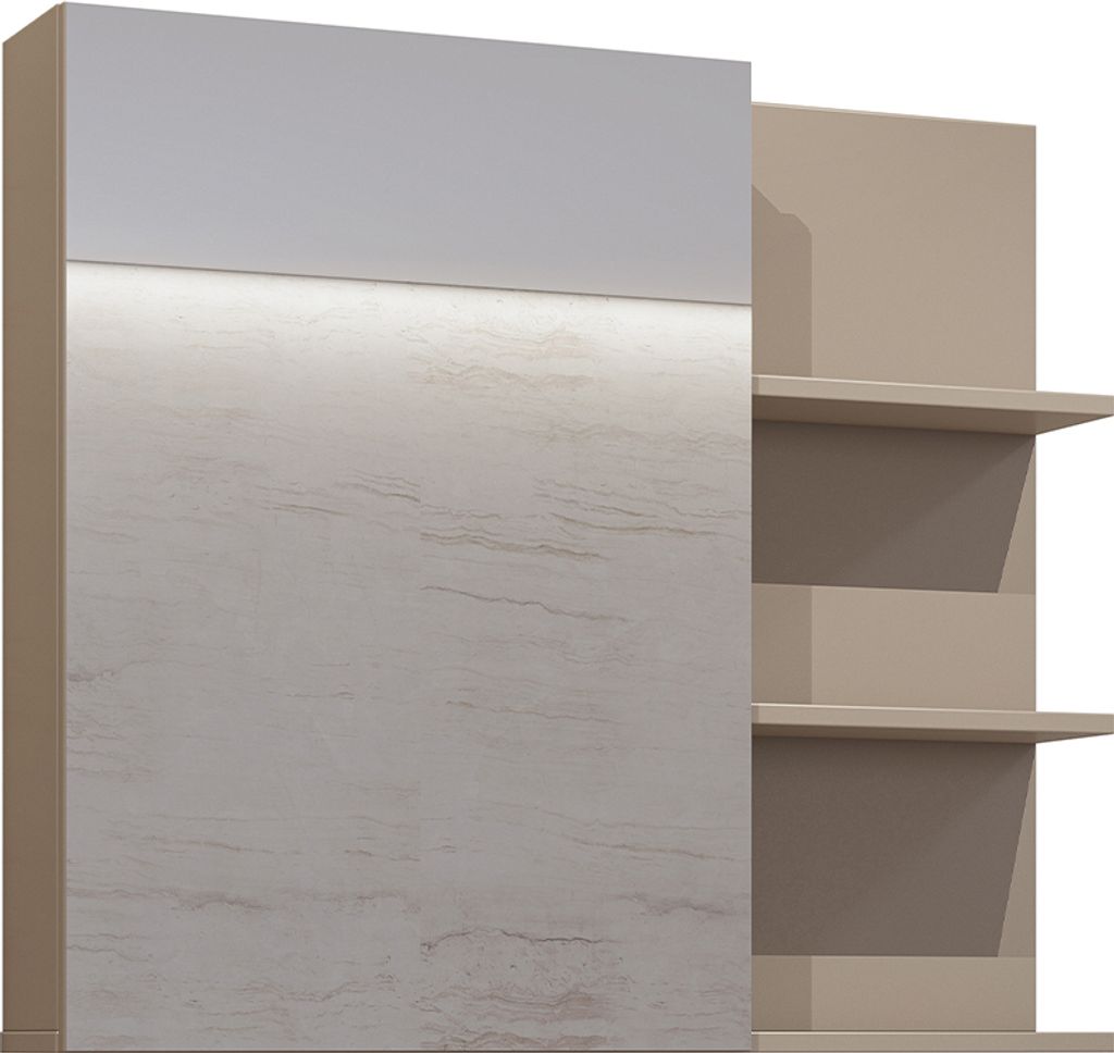 Schrank Sophéa mit 1 Tür, Taupe, 71cm