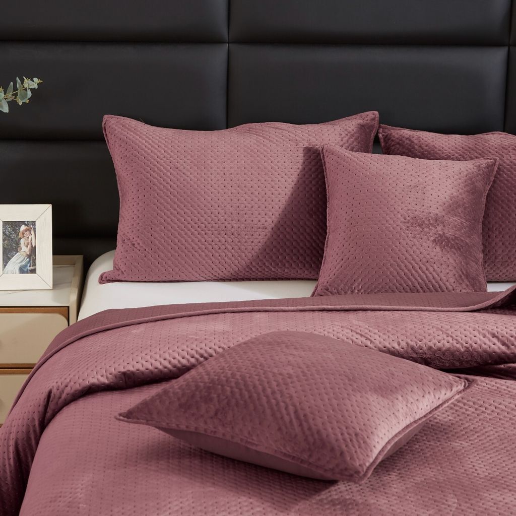 copriletto trapuntato rosa VELVET KAPPA coperta PLED Immagine del prodotto 