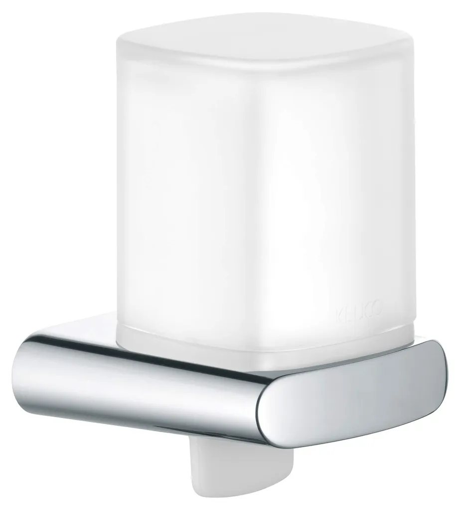 Distributeur de savon à percer pour fixation stable, métal chromé et 180 ml