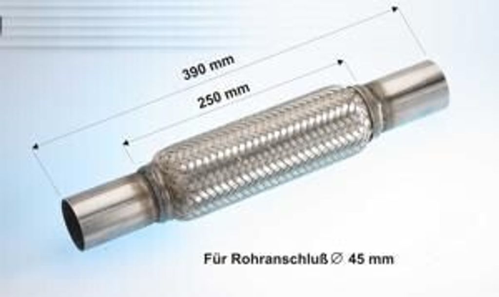 VEGAZ Auspuffrohr Universal Universal-Auspuffrohr FTR-169 beidseitig 45mm 269mm