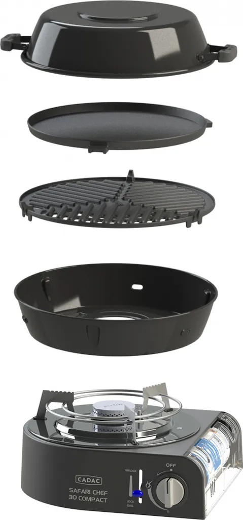 Barbecue de Table Gaz Cadac Safari Chef 30 : Compact, Sans Fumée et Rapide