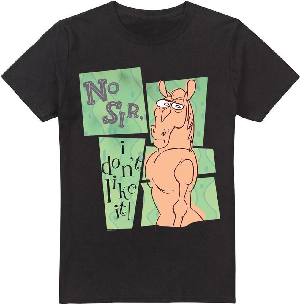 Ren & Stimpy - "No Sir I Don't Like It" T-Shirt für Herren TV6513 (3XL) (Schwarz)