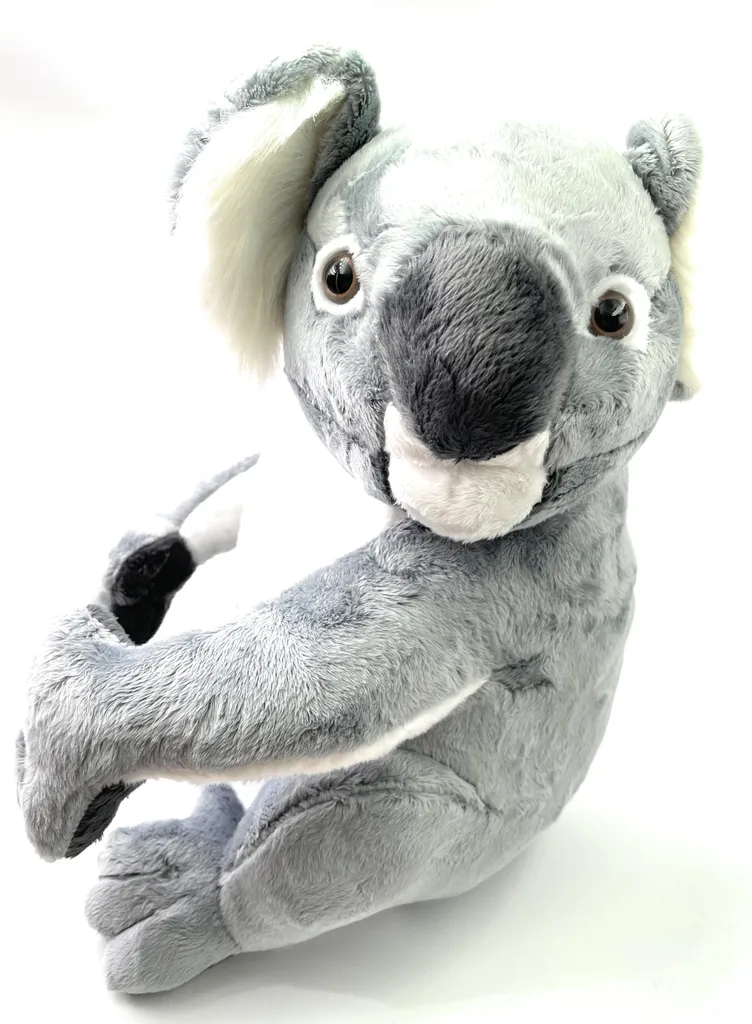 Doudou Koala Gris 33cm Anti-Stress - Peluche Ours Tissu Douceur Durable