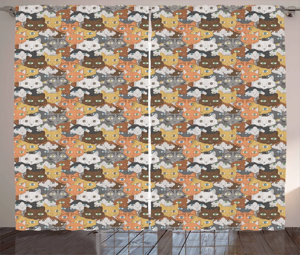 Tende Gatti ABAKUHAUS Lavabili: 280x245 cm di Pura Allegria Rustica - 1