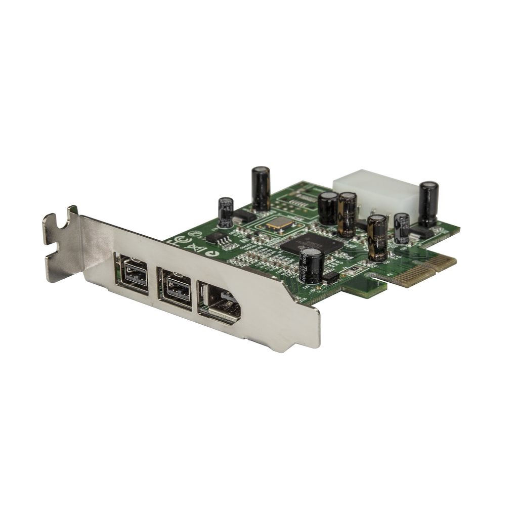 StarTech.com 3 Port 800+400 FireWire PCI Express Schnittstellen Combo Karte - Low Profile, PCIe, IEEE 1394/Firewire, PCIe 1.1, Grün, 149905 h, Tex...