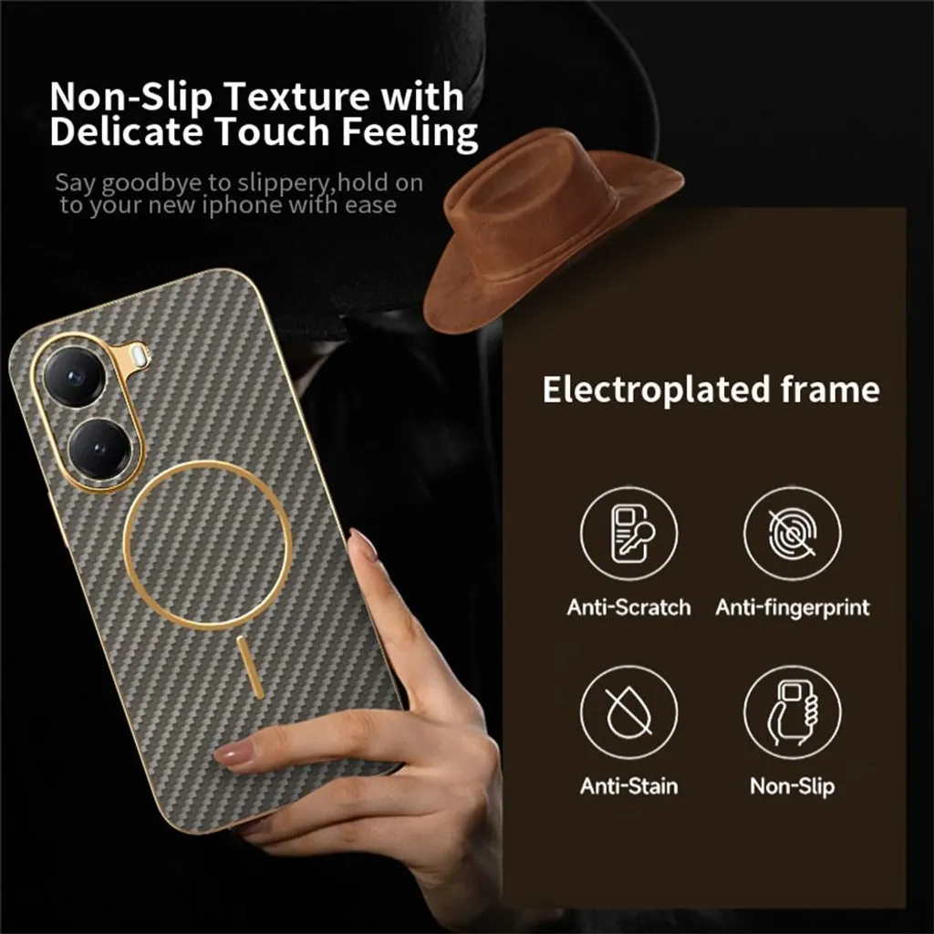 DUEDUE Cover Magnetica per Xiaomi Poco X7 Pro/Redmi Turbo 4[Compatibile con MagSafe], Custodia Traslucida Opaca per Xiaomi Poco X7 Pro Case con Pulsante metallico Ultra-Sottile TPU Silicone, Nero