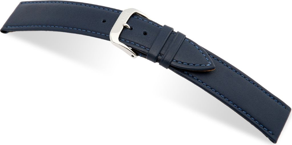 Happel Lederband Arezzo 26mm ozeanblau, glatt