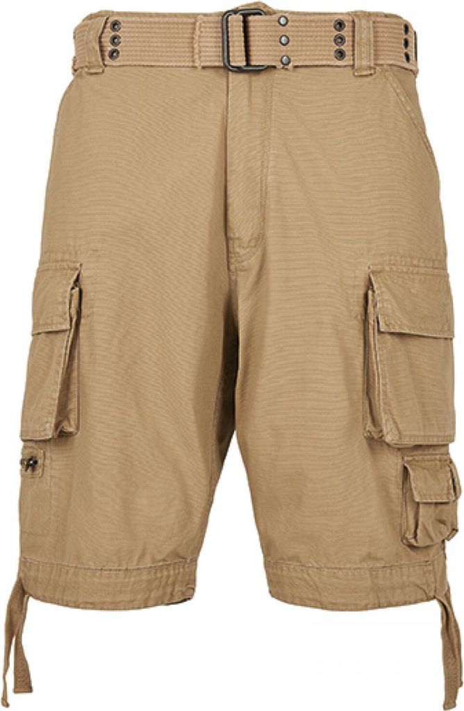 Build Your Brandit 2001 | Herren Cargoshorts,Savage Shorts, Robustes Material - Farbe: Beige - Größe: 4XL
