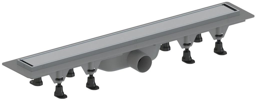 Polysan FLIDO Bodenrinne mit Rost aus Edelstahl für Fliesen, L-710, DN50