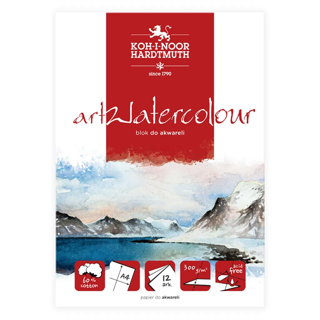 Tampone Koh-i-Noor Art per Acquerello A3 300g | 12 Fogli di Tradizione