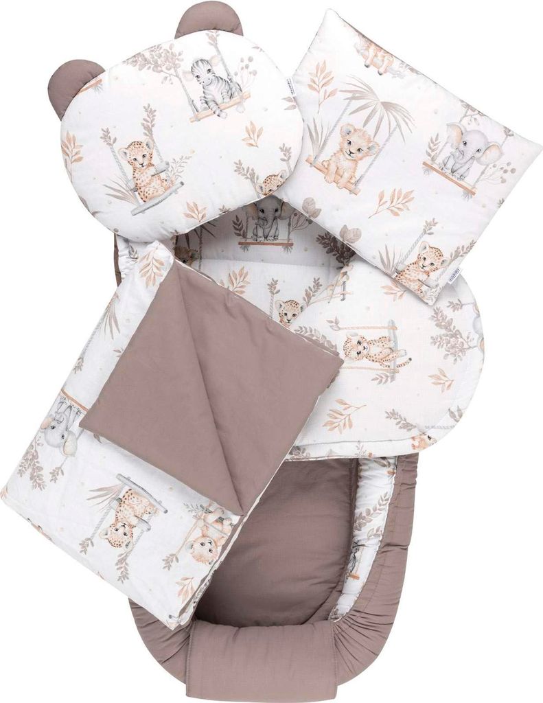 Happy Jungle 5-teiliges Set XXL Babynest Produktbild 