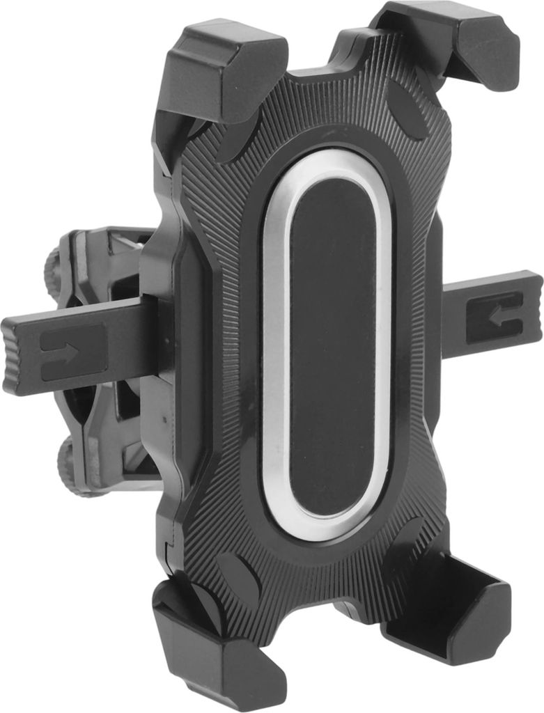 Fahrrad Handyhalterung Handyhalterung Motorroller Lenker Kohlefaser Optik Handyhalter für 3.5-7.1 Zoll Handy Silberton