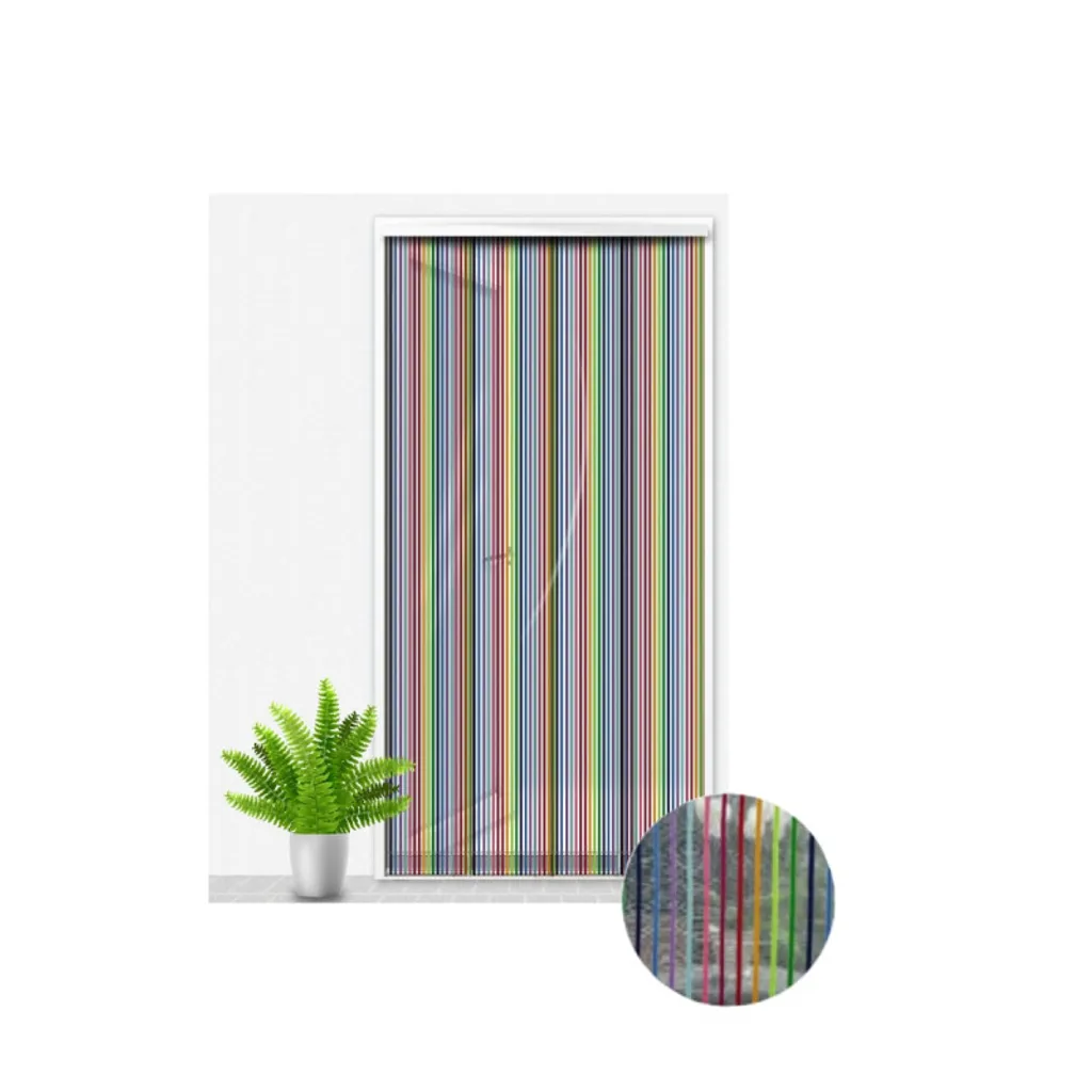 Moustiquaire CONFORTEX Kansas Color 90x220 cm lanières multicolores