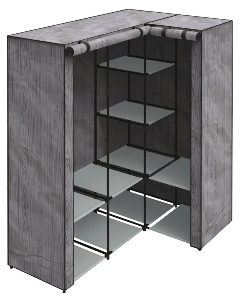 Armoire d'angle Brixo Korner en tissu résistant avec structure métallique - 3