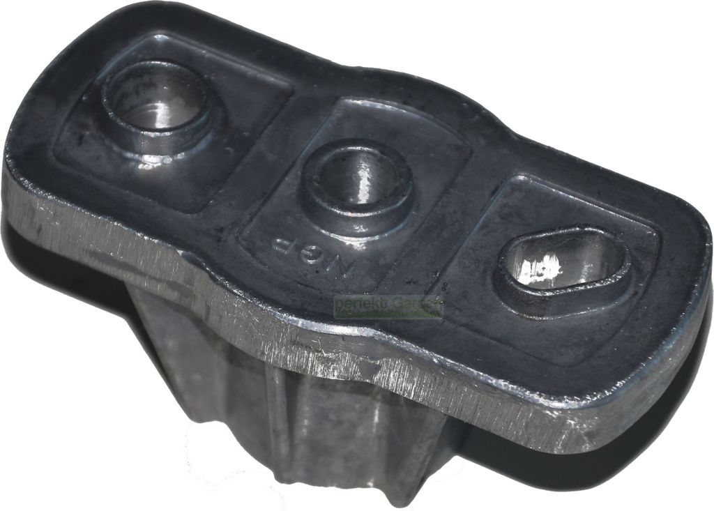 A close-up, isolated shot of a metal part.