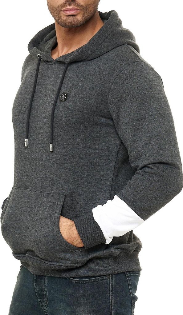 Red Bridge Herren Kapuzenpullover Hoodie Sweatshirt mit Kapuze Anthrazit M