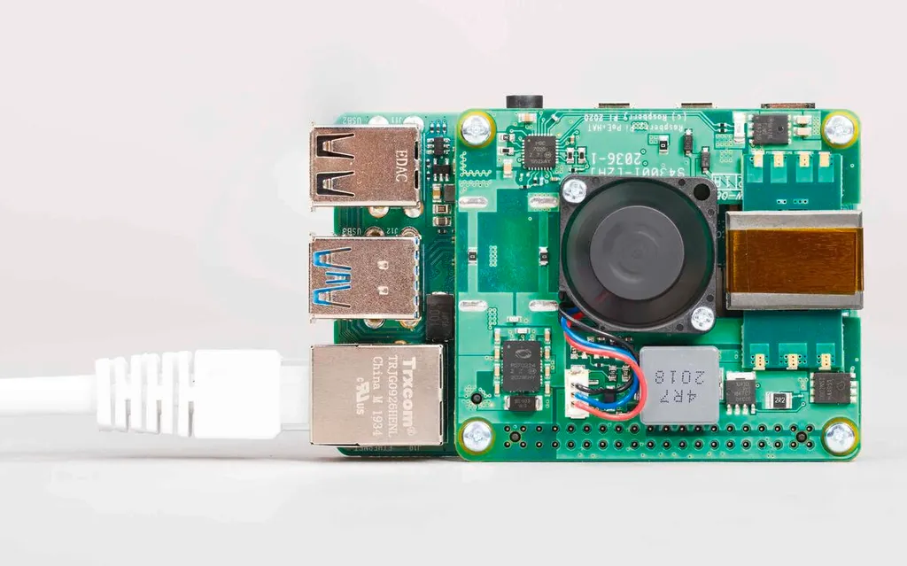 Module PoE HAT pour Raspberry Pi avec Ventilateur de Refroidissement - 2