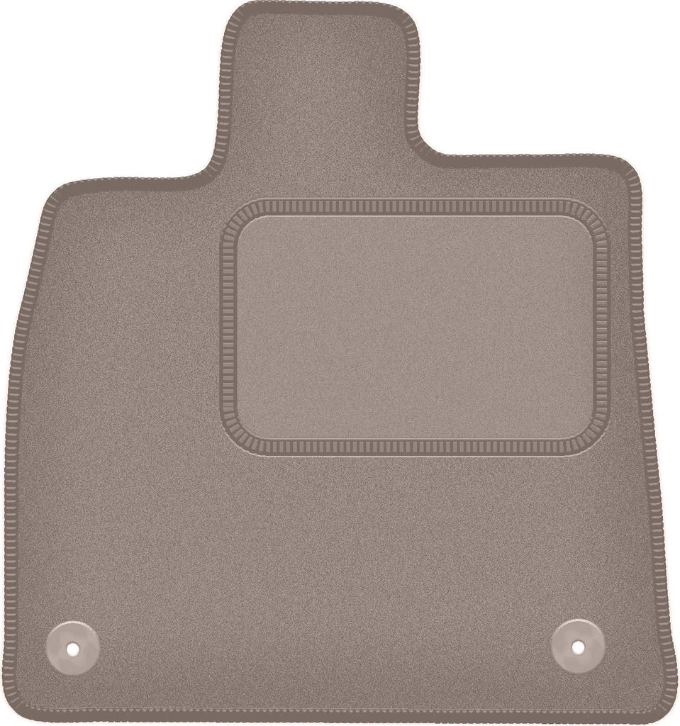 Fahrerfußmatte Velours beige passend für Audi Q5 II FY / F5 (2017-, SUV) – mit Befestigungen – passgenau