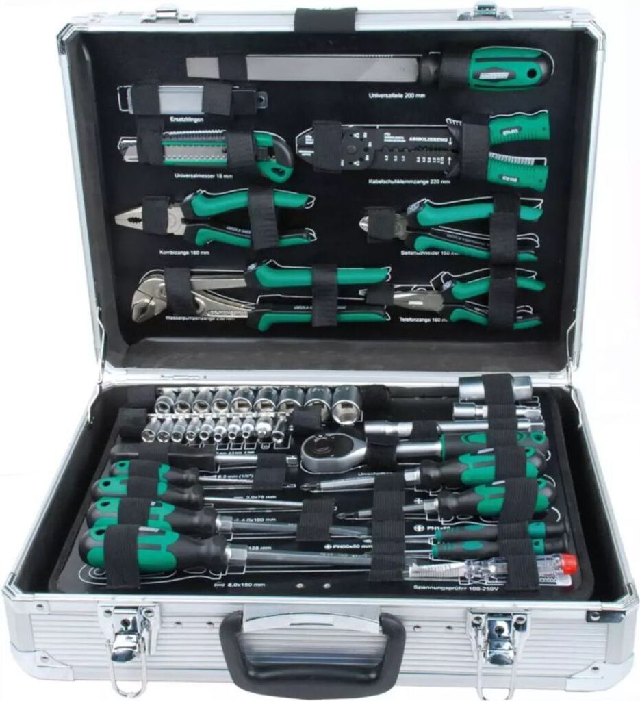 Brüder Mannesmann M29075 Alu- Werkzeugkoffer 108-tlg. Produktbild 