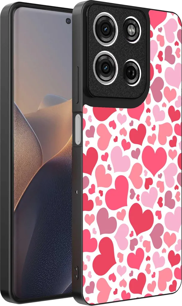 Custodia Protettiva Motorola Edge 60 Pro per Bambini - Design Cuori