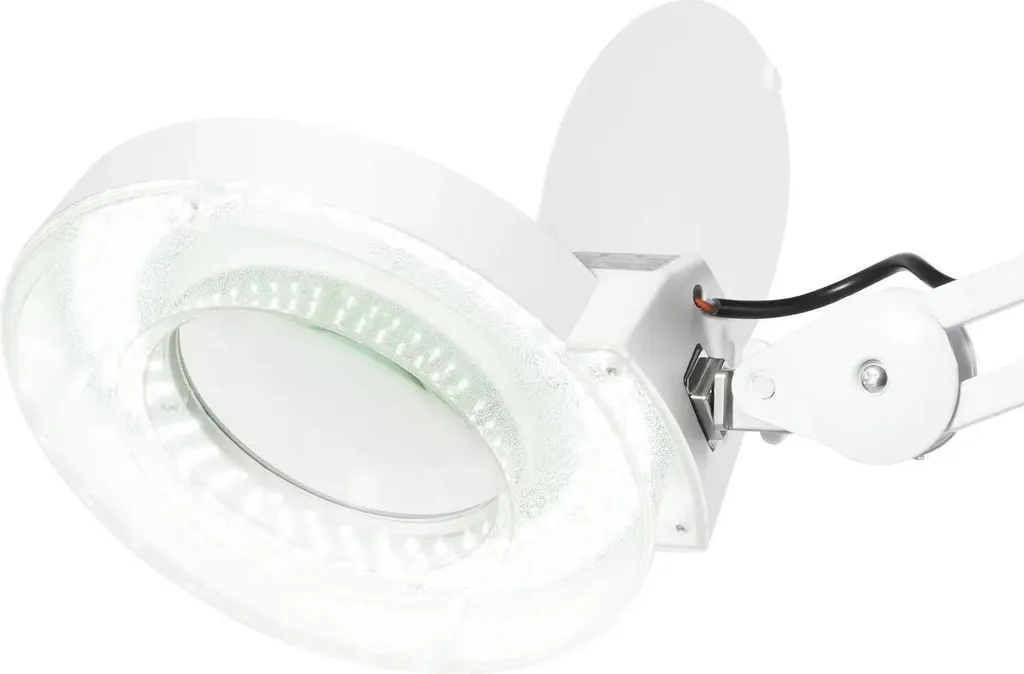 Loupe de table avec éclairage LED articulée pour modélisme