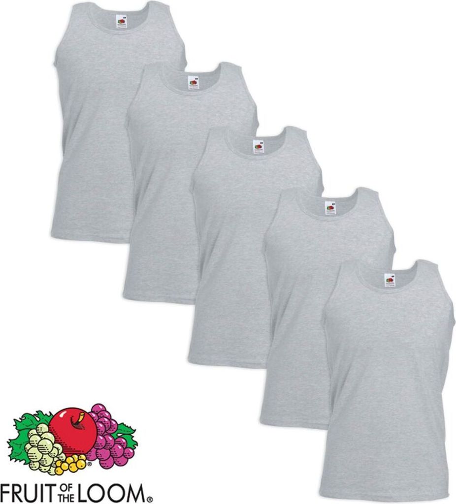 Fruit of the Loom Valueweight Muskelshirt 5 Stk. Baumwolle Produktbild 
