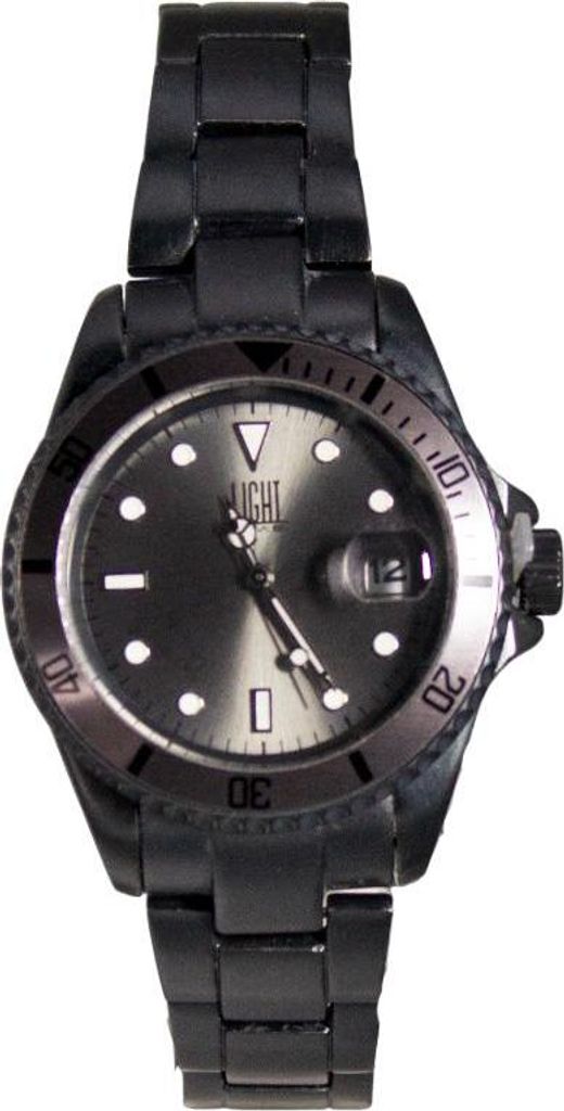 Light Time Armbanduhr Quarz Damen Herren Datum Aluminium Grau L125GRY