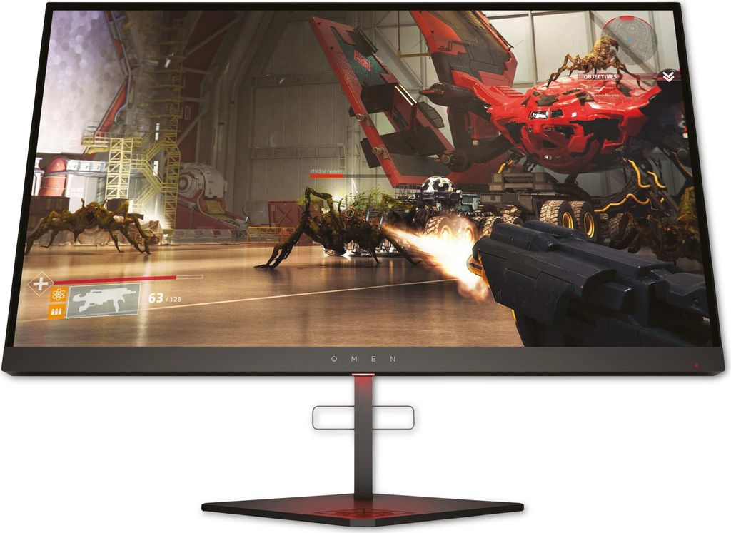 A computer monitor displaying a video game.