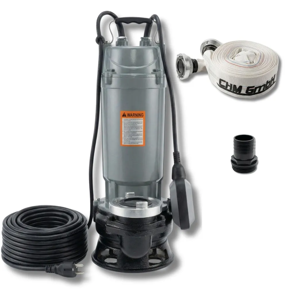 Pompe eaux sales Magnum 4500 avec tuyau C 20 m pour drainage robuste