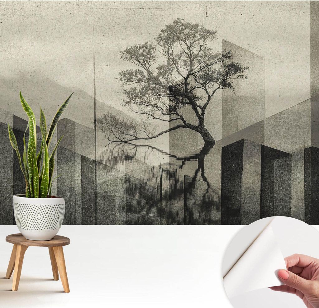 Fototapete selbstklebend - 208x146 cm - Tapete - Wandtapete - Wandbilder - Klebefolie - Dekofolie - Tapete Folie - Wand - Dekoration - Wohnzimmer -...