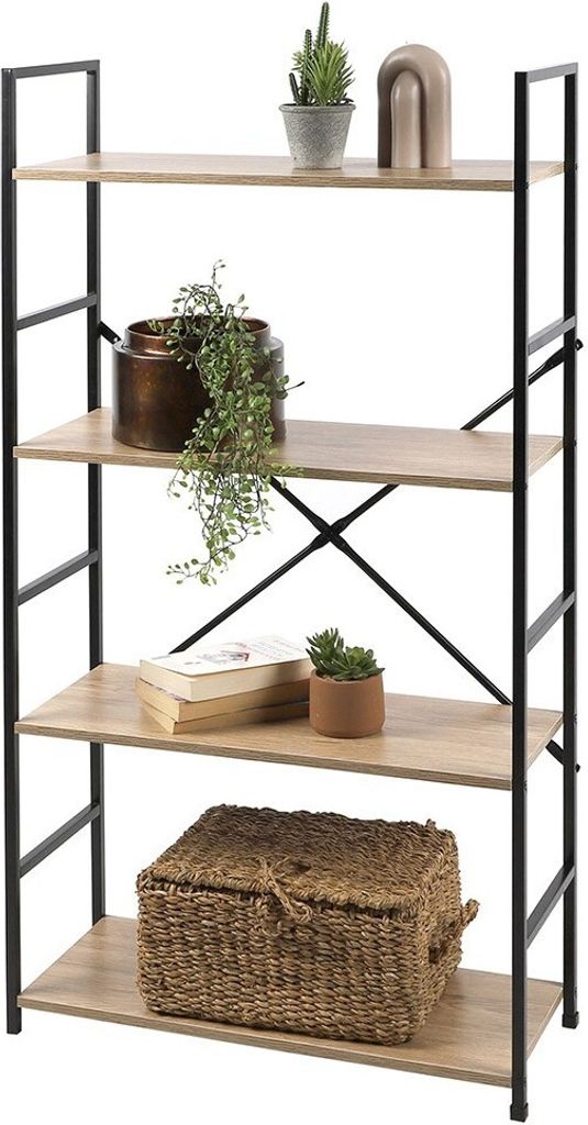 Meublorama FD-151498*1C/7KG, MDF-Platten, Braun, 4 Regale, 240 mm, 590 mm, 1120 mm